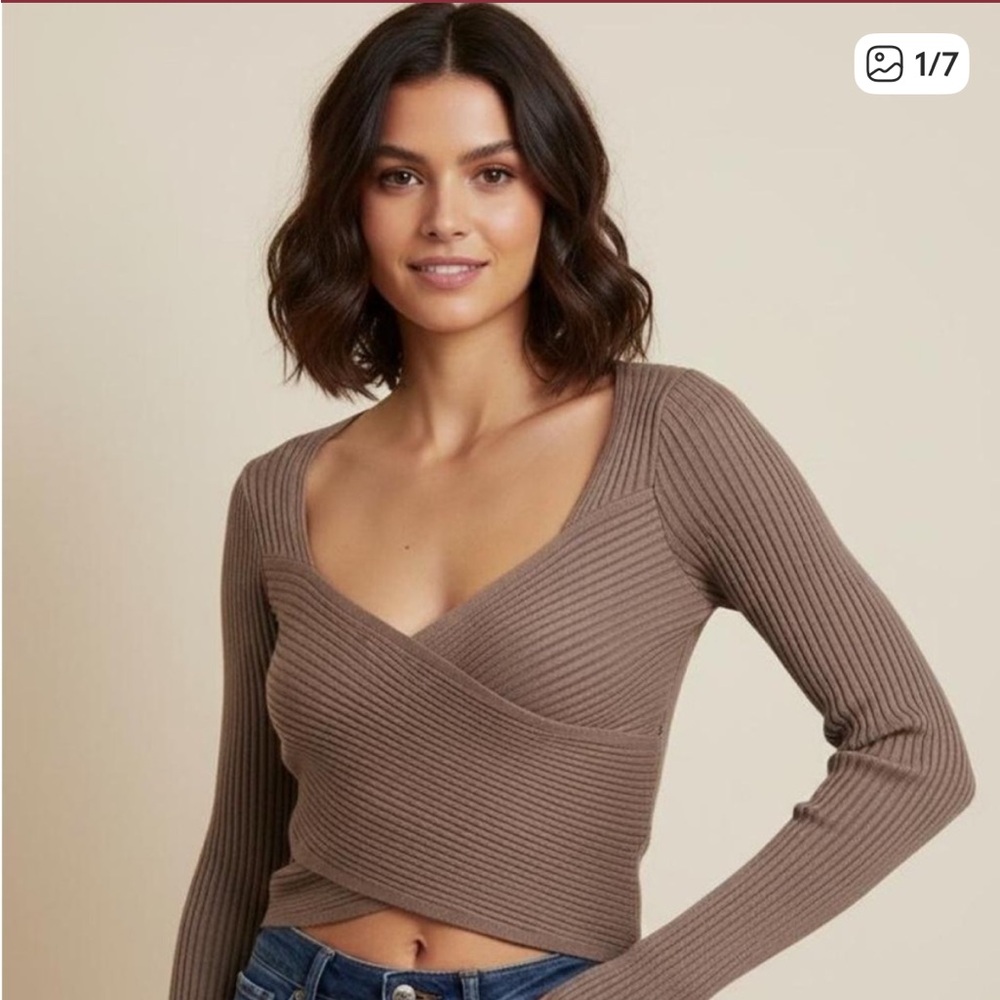 Abercrombie & Fitch Luxloft slim Wrap Sweater - Picture 5 of 5